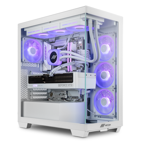 White Gaming PC Ryzen 7 7800X3D - RTX 5070 Ti | MIFCOM
